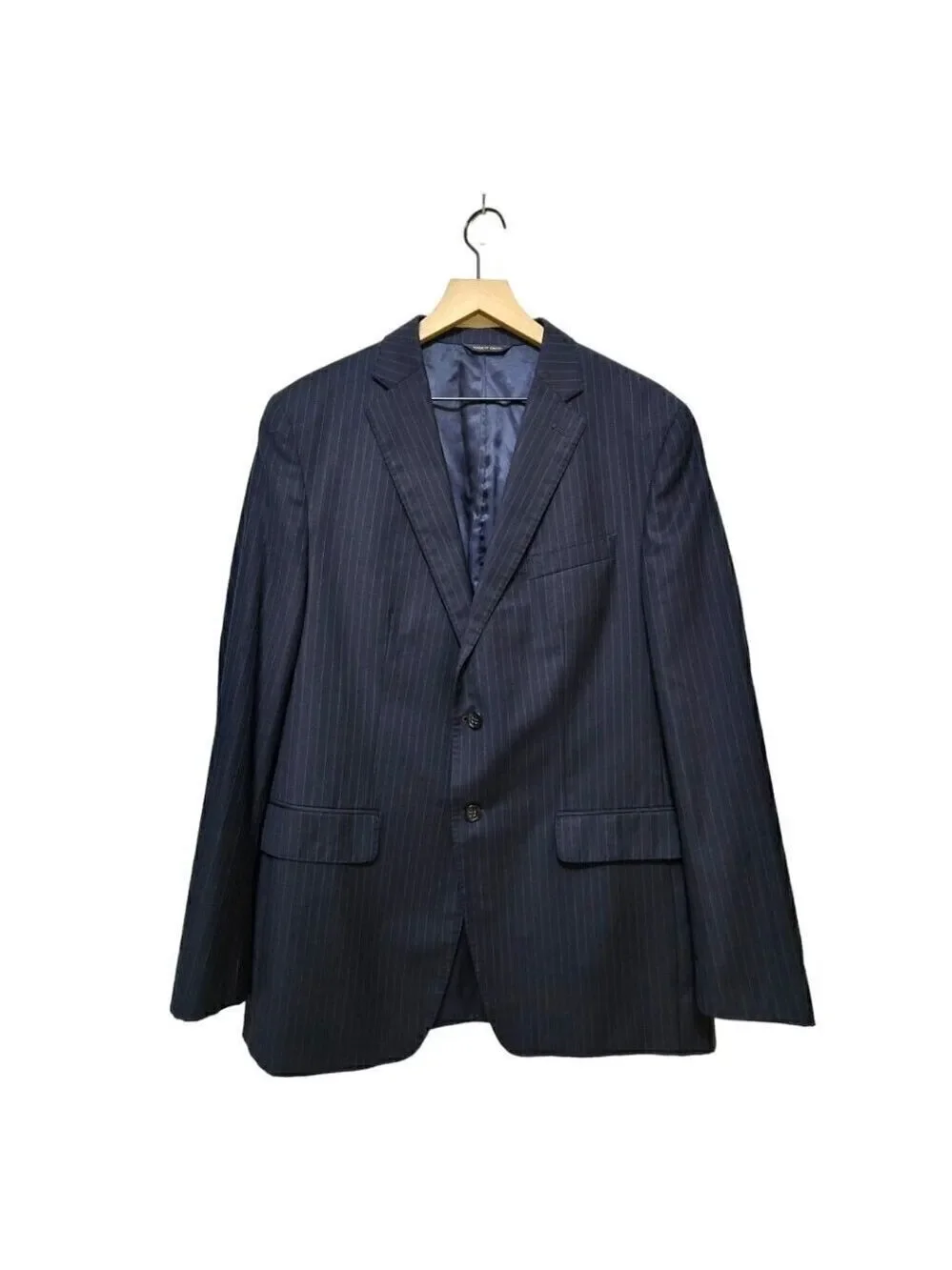 Banana Republic Navy Pinstripe Modern Fit Single Breasted Blazer Sz 42R